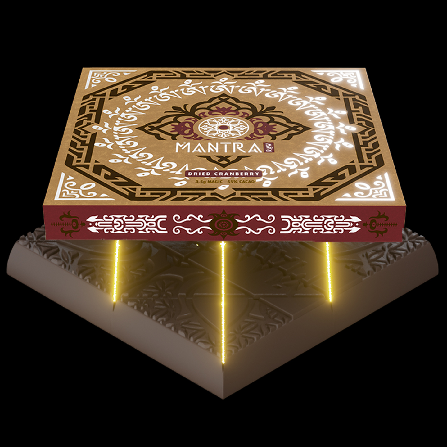 Raw Cranberry chocolate bar