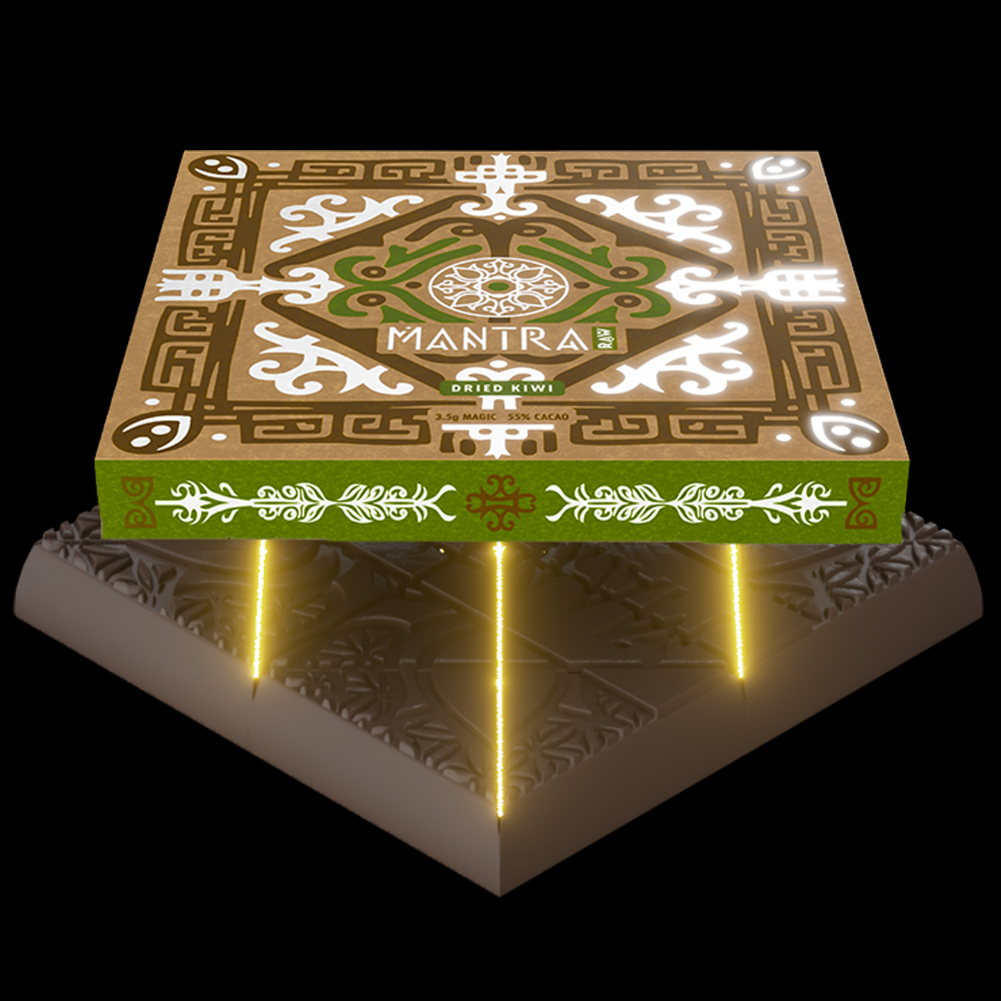 Raw Dried Kiwi chocolate bar