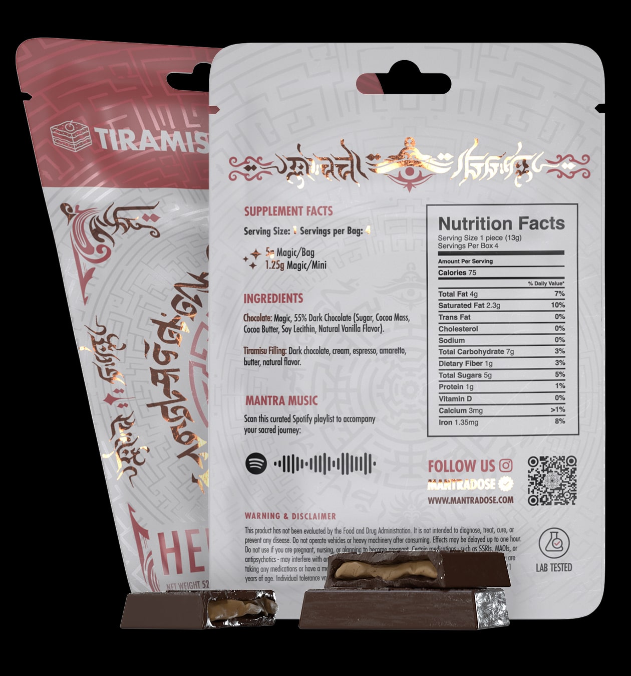 Hero Chocolate Minis - Tiramisu ingredients list